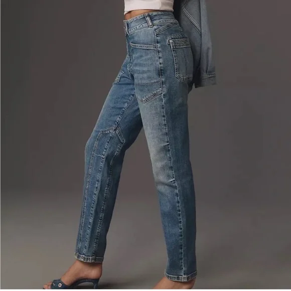 Anthropologie Pilcro The Wanderer Carpenter Jeans Distressed Size 32 EUC - Picture 3 of 11